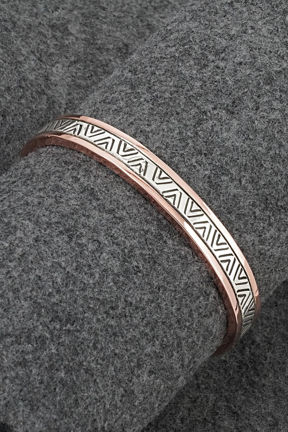 Copper & Sterling Silver Bracelet - Wylie Secatero
