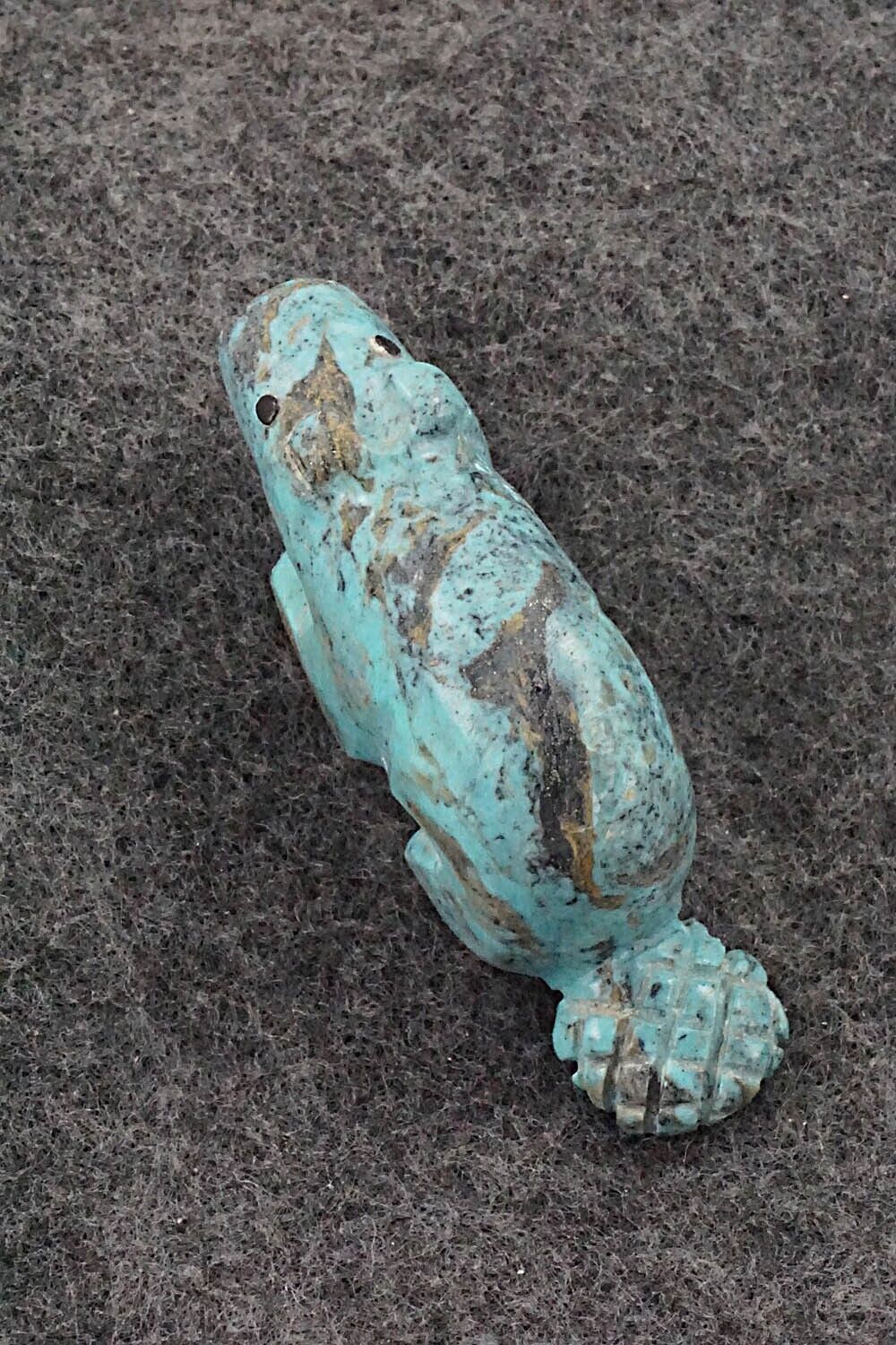 Beaver Zuni Fetish Carving - Reynold Lunasee