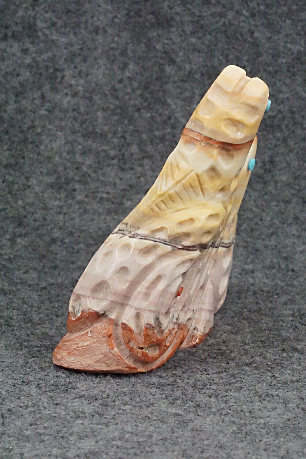 Seahorses Zuni Fetish Carving - Carlton Kaamasee