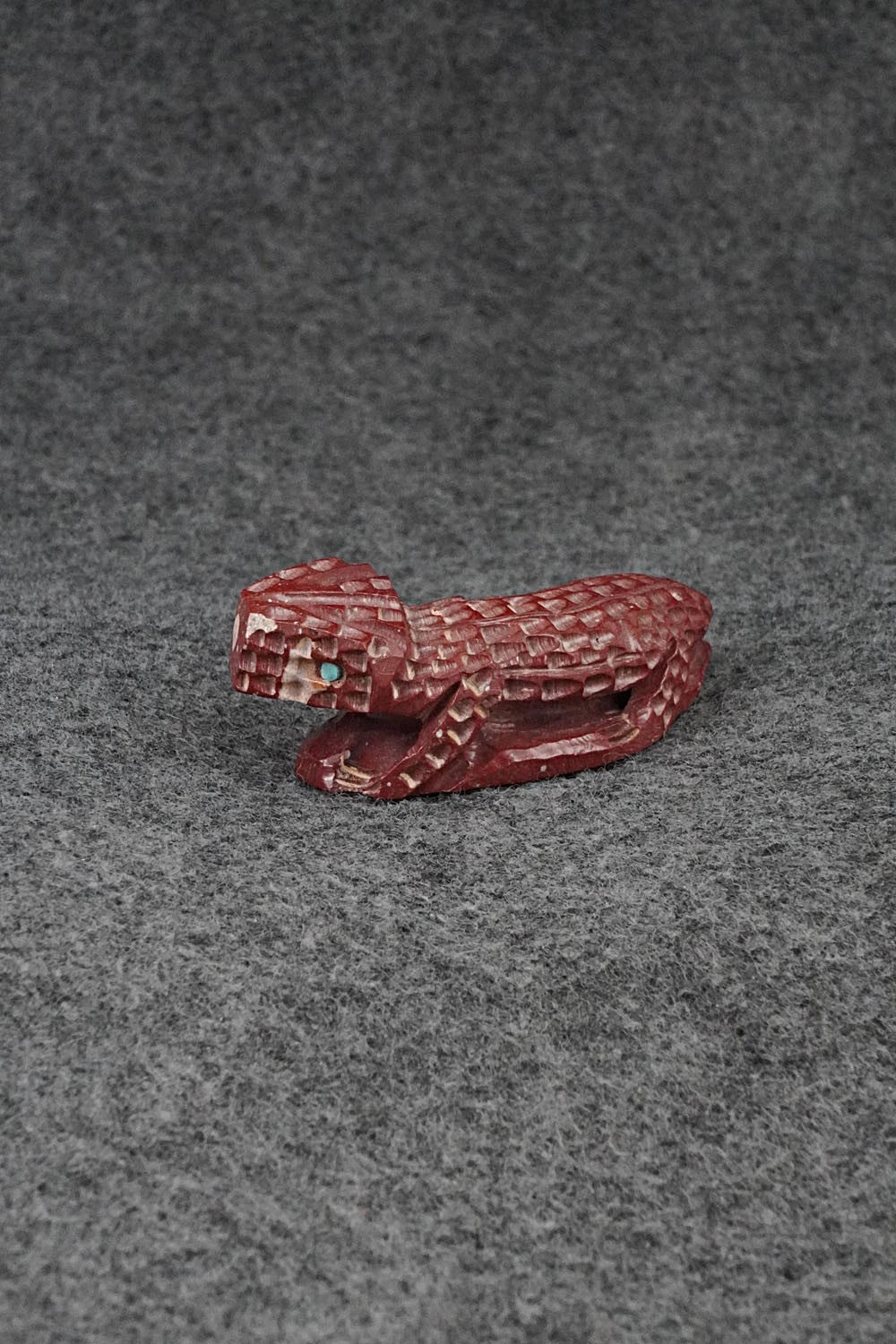 Horned Toad Zuni Fetish Carving - Jenson Charlie