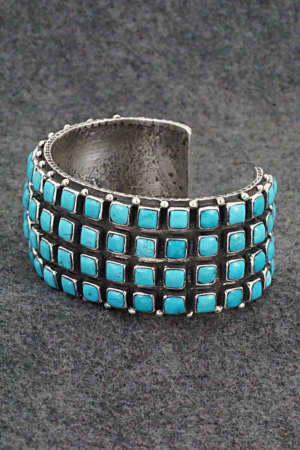 Turquoise & Sterling Silver Bracelet - Ernest Rangel