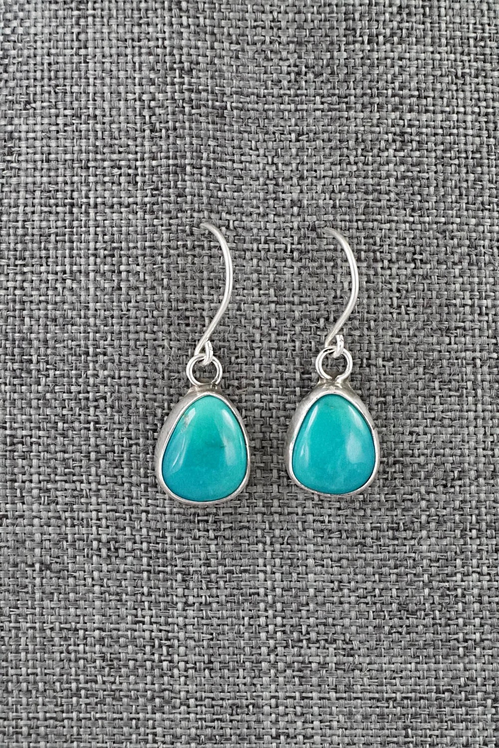Turquoise & Sterling Silver Earrings - Rosemary Saunders