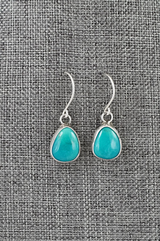 Turquoise & Sterling Silver Earrings - Rosemary Saunders