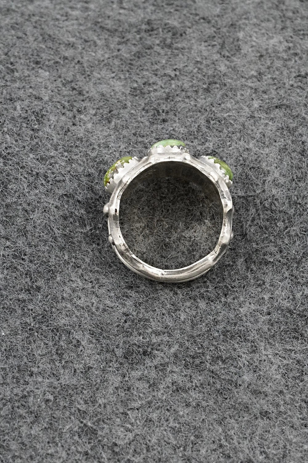 Turquoise & Sterling Silver Ring - Genevieve Francisco - Size 7