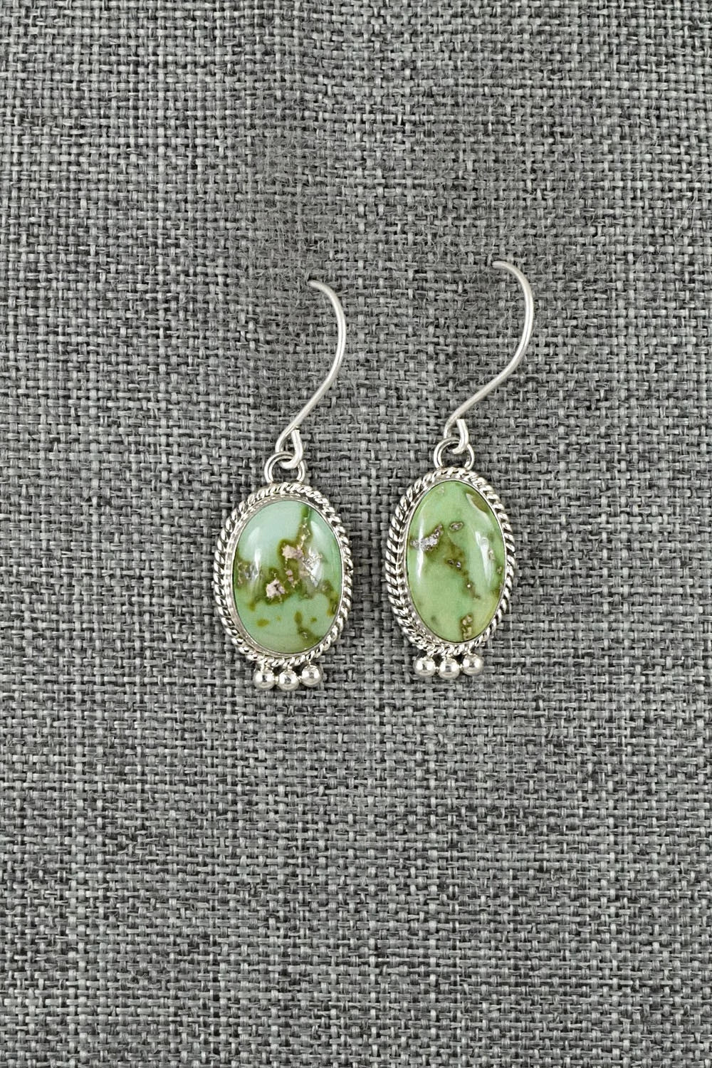 Turquoise & Sterling Silver Earrings - Eugene Gruber