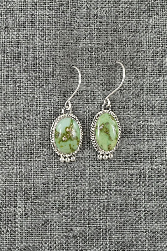 Turquoise & Sterling Silver Earrings - Eugene Gruber