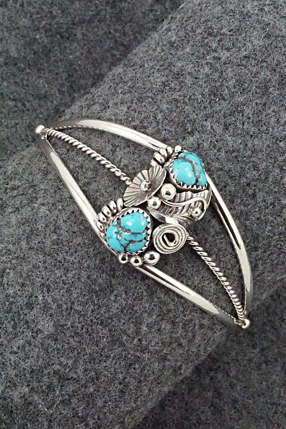 Turquoise & Sterling Silver Bracelet - Max Calladitto