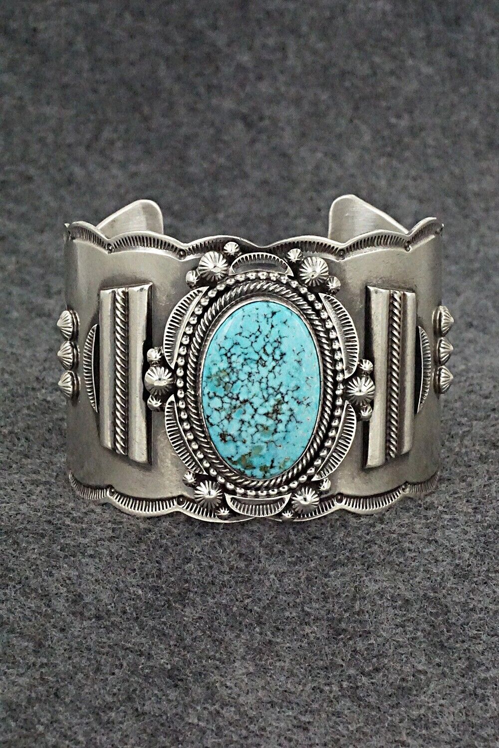 Turquoise & Sterling Silver Bracelet - Tom Lewis