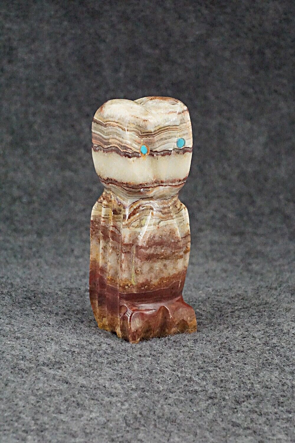 Owl Zuni Fetish Carving - James Panteah