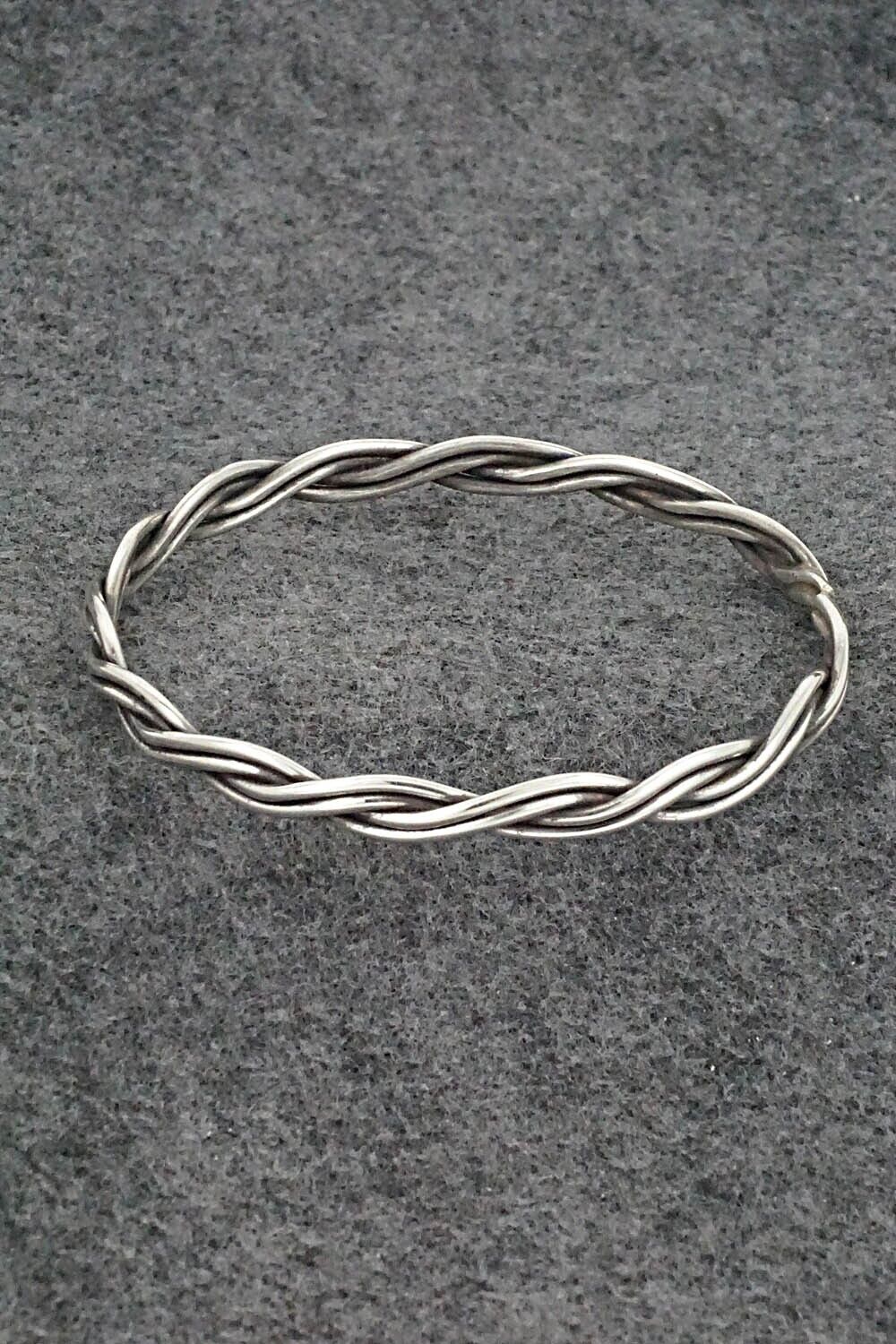 Sterling Silver Bangle Bracelet - Elaine Tahe