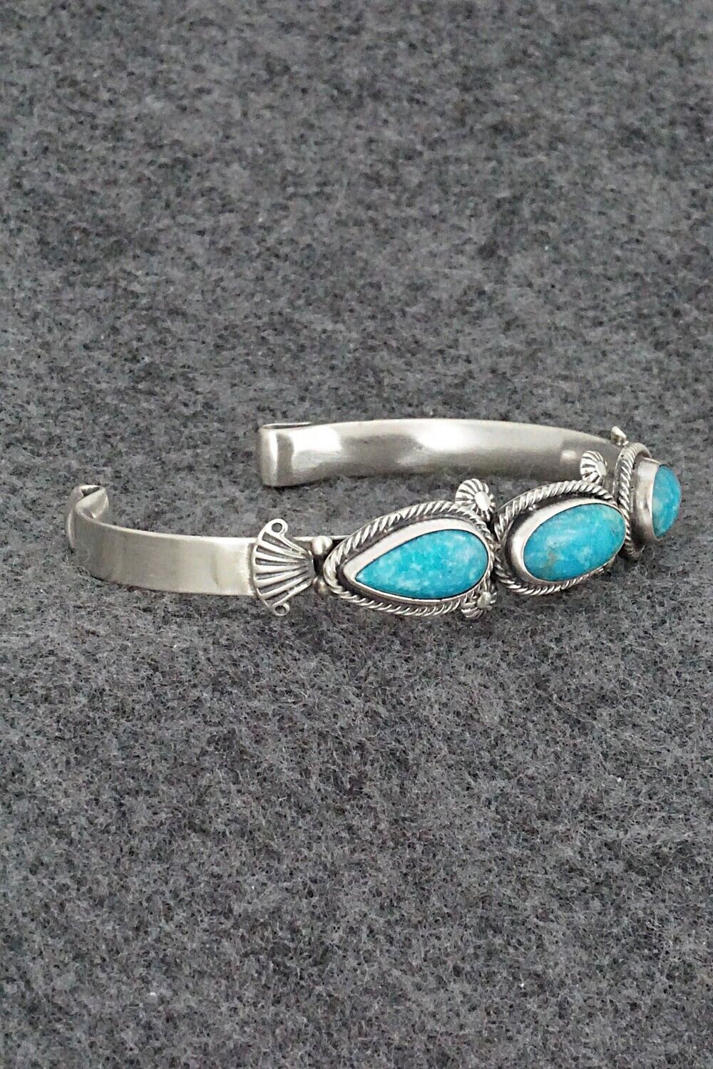 Turquoise & Sterling Silver Bracelet - Bobby Platero
