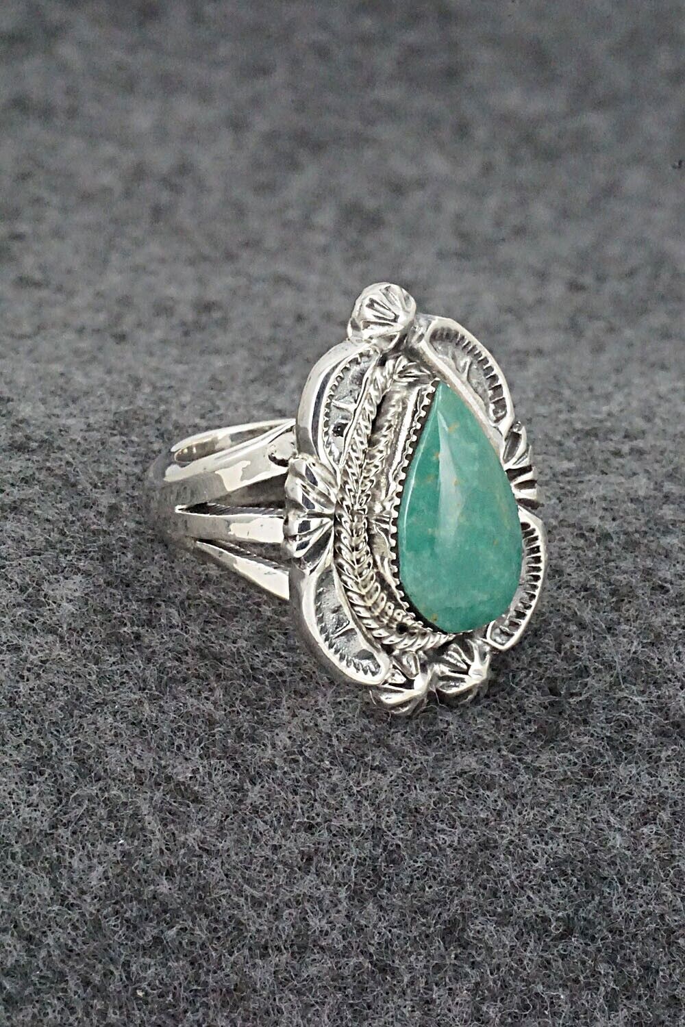 Turquoise & Sterling Silver Ring - Irvin Tsosie - Size 5.25