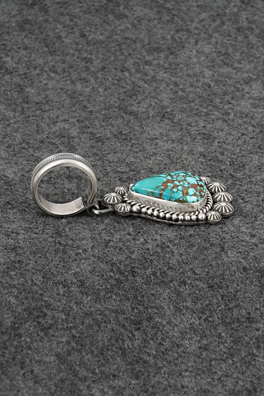 Turquoise & Sterling Silver Pendant - Michael Calladitto