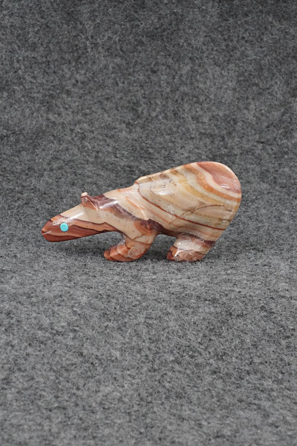 Mountain Lion Zuni Fetish Carving - Ronnie Lunasee