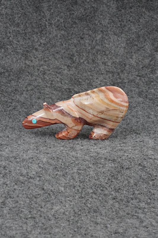 Mountain Lion Zuni Fetish Carving - Ronnie Lunasee