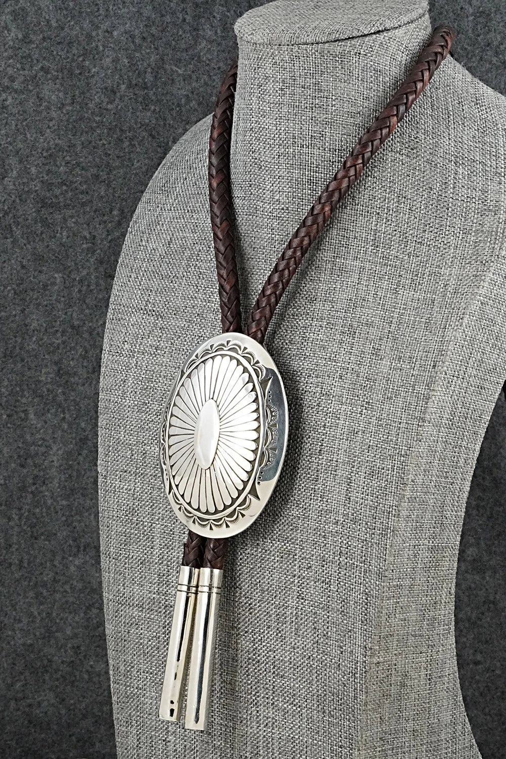 Turquoise & Sterling Silver Bolo Tie and Buckle - Charlie John