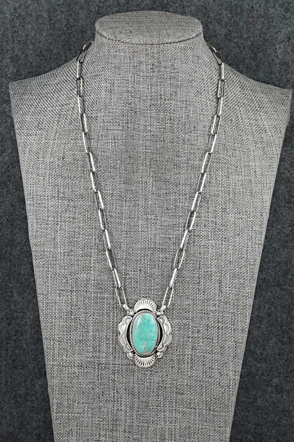 Turquoise & Sterling Silver Necklace - Randy Boyd