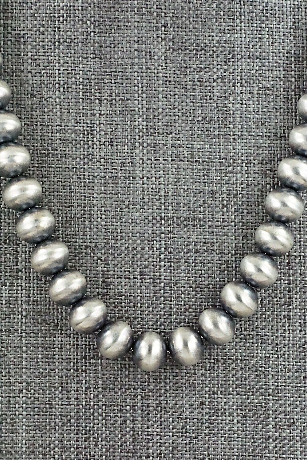 Sterling Silver Navajo Pearl Necklace - Bryannen Halwood