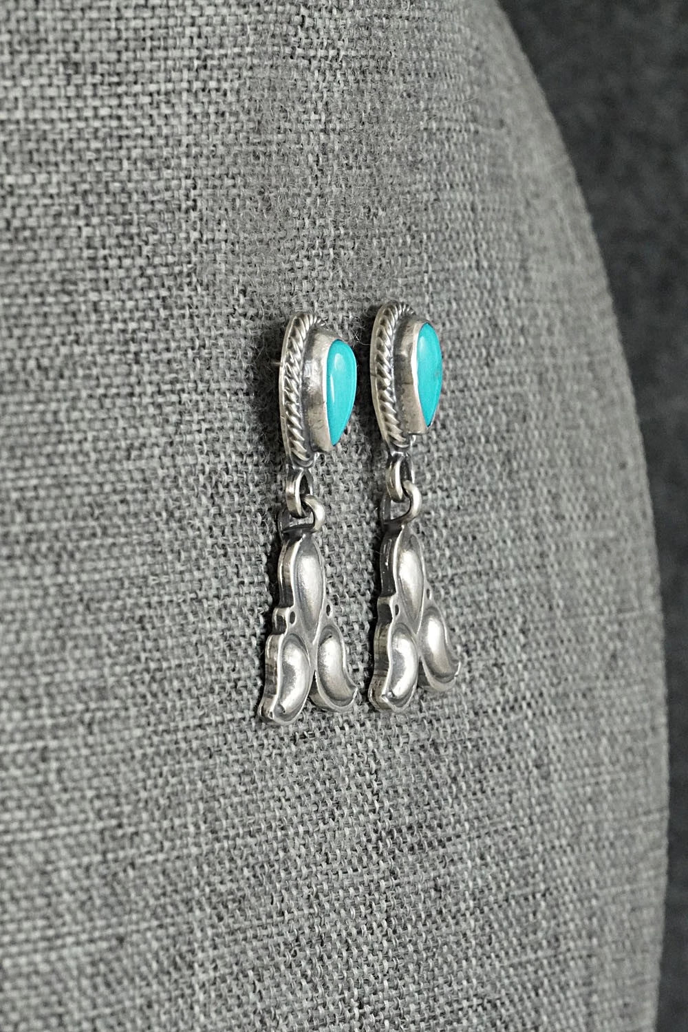 Turquoise & Sterling Silver Earrings - Sharon McCarthy