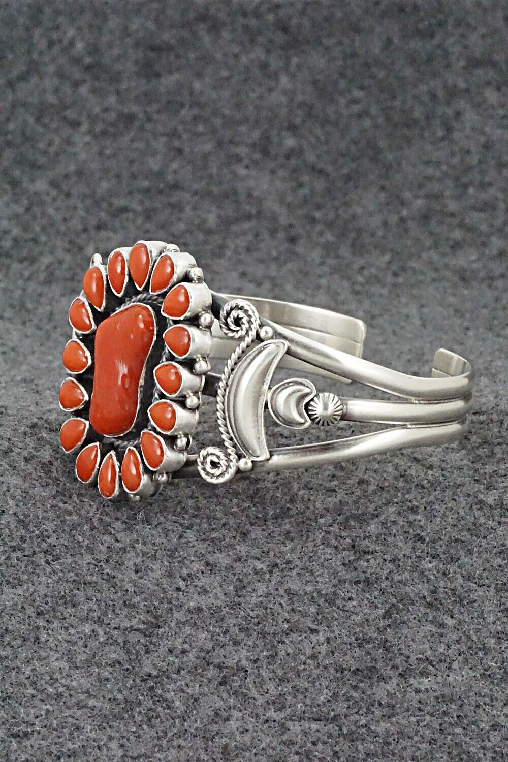 Coral & Sterling Silver Bracelet - Derrick Gordon