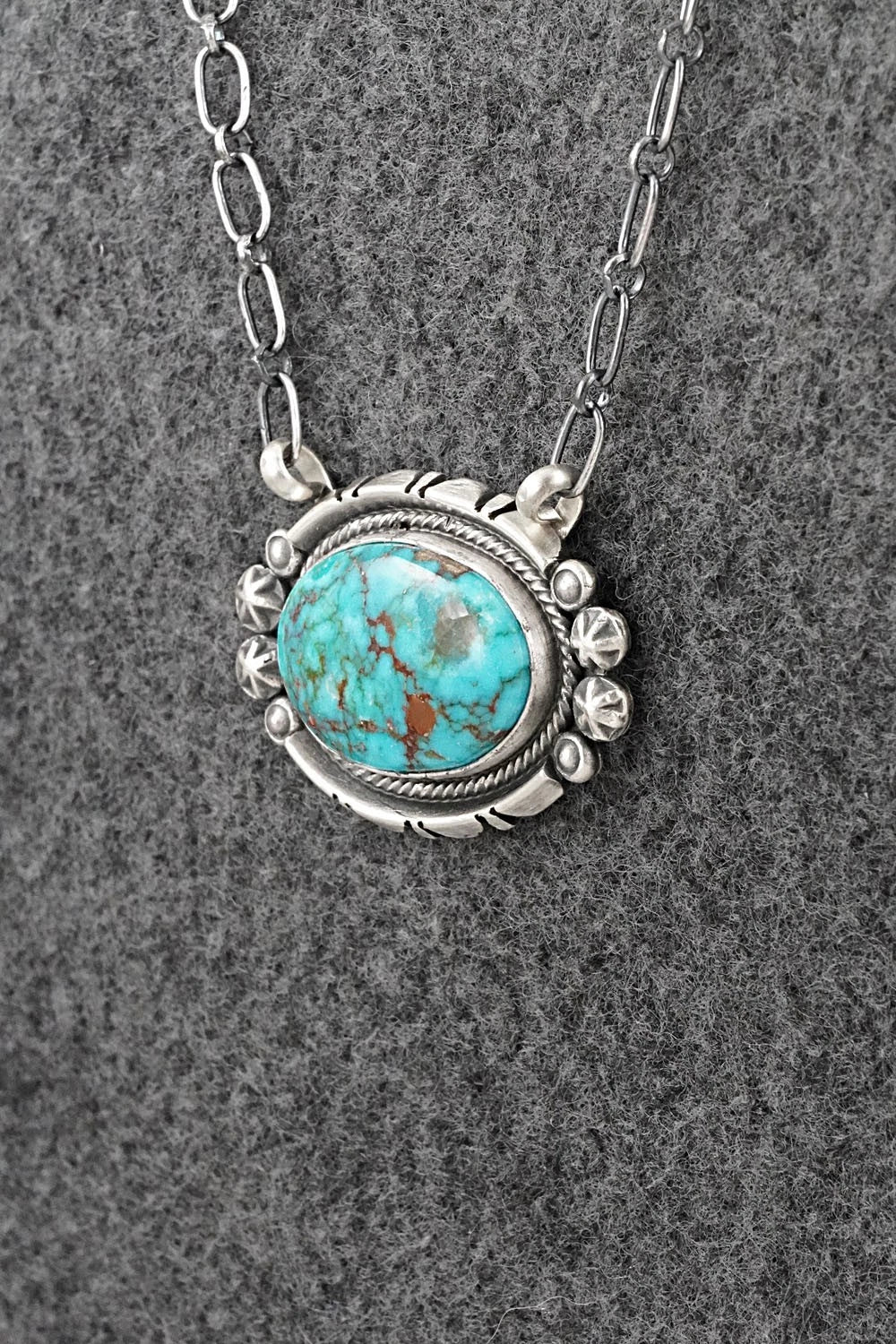 Turquoise & Sterling Silver Necklace - Marita Benally