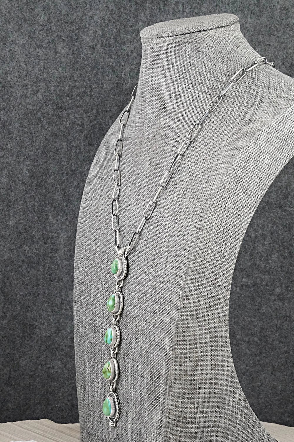 Turquoise & Sterling Silver Necklace - Bobby Johnson