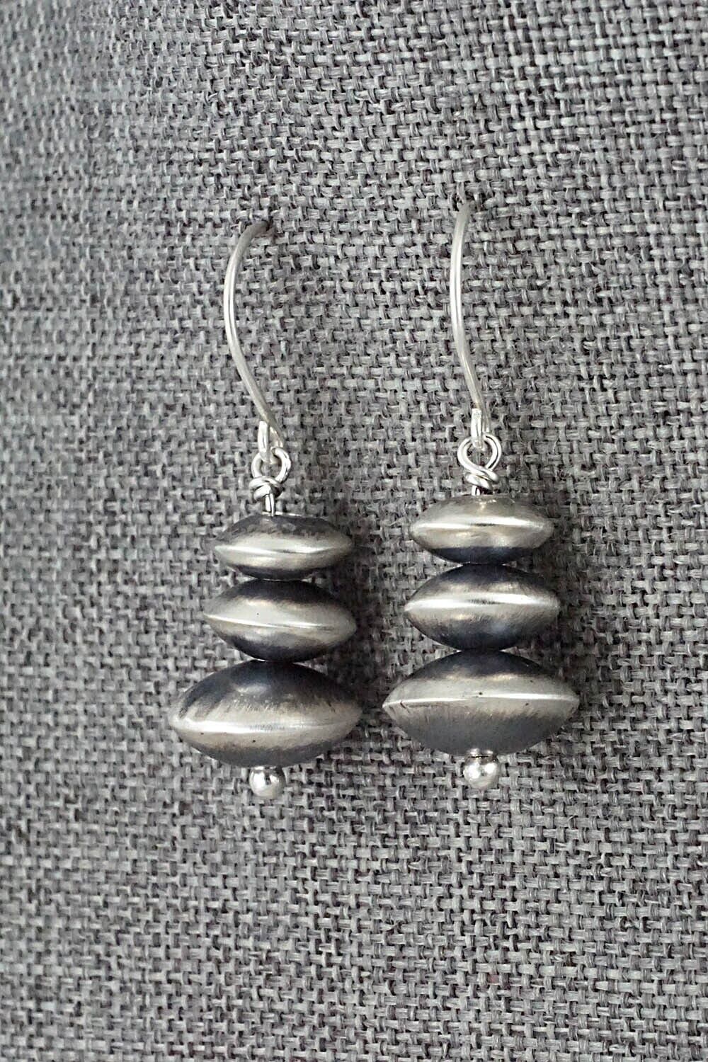 Sterling Silver Navajo Pearl Earrings - Bryannen Halwood