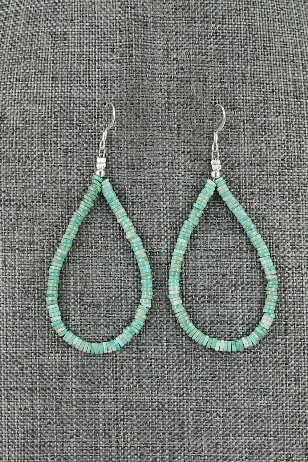 Turquoise & Sterling Silver Earrings - Doreen Jake