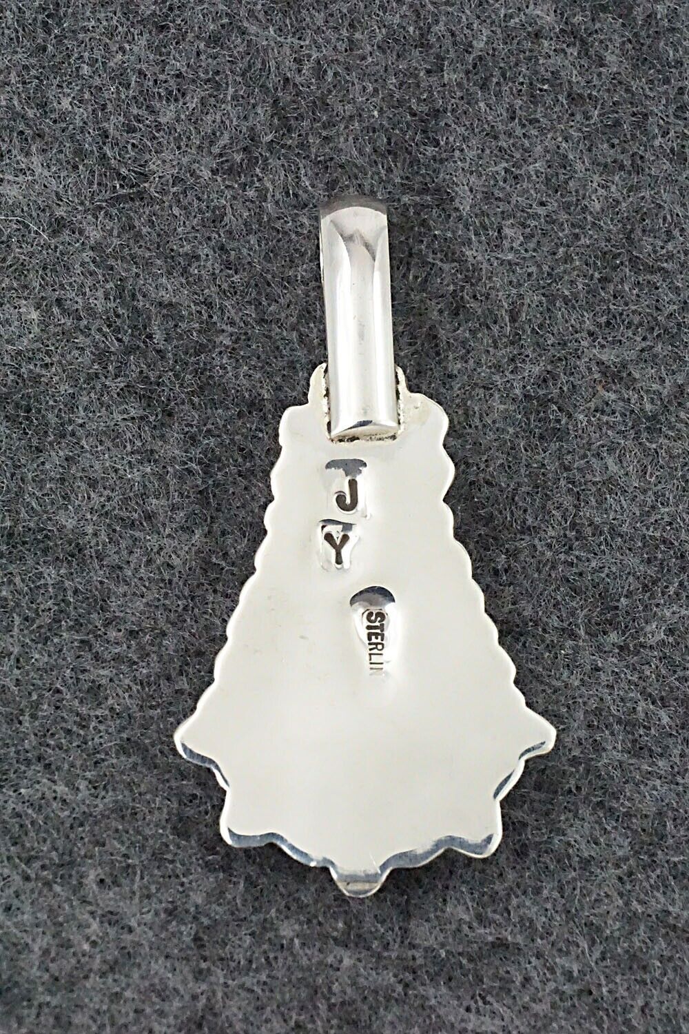 Mother of Pearl & Sterling Silver Pendant - Juanita Yatsatie