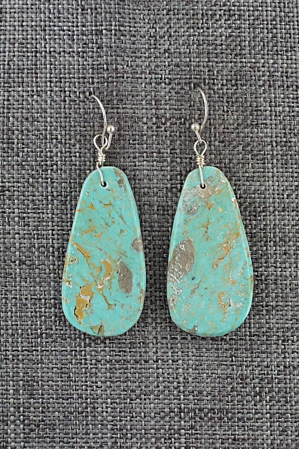 Turquoise & Sterling Silver Earrings - Joe Garcia