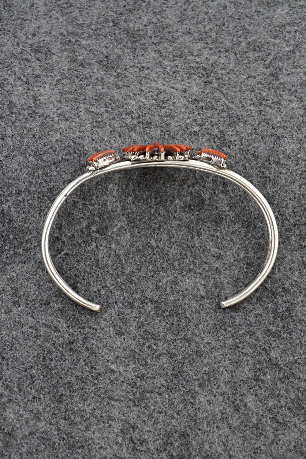 Coral & Sterling Silver Bracelet - Barton Cooeyate