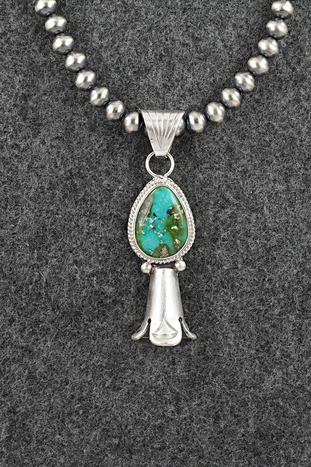 Turquoise & Sterling Silver Necklace - Samuel Yellowhair
