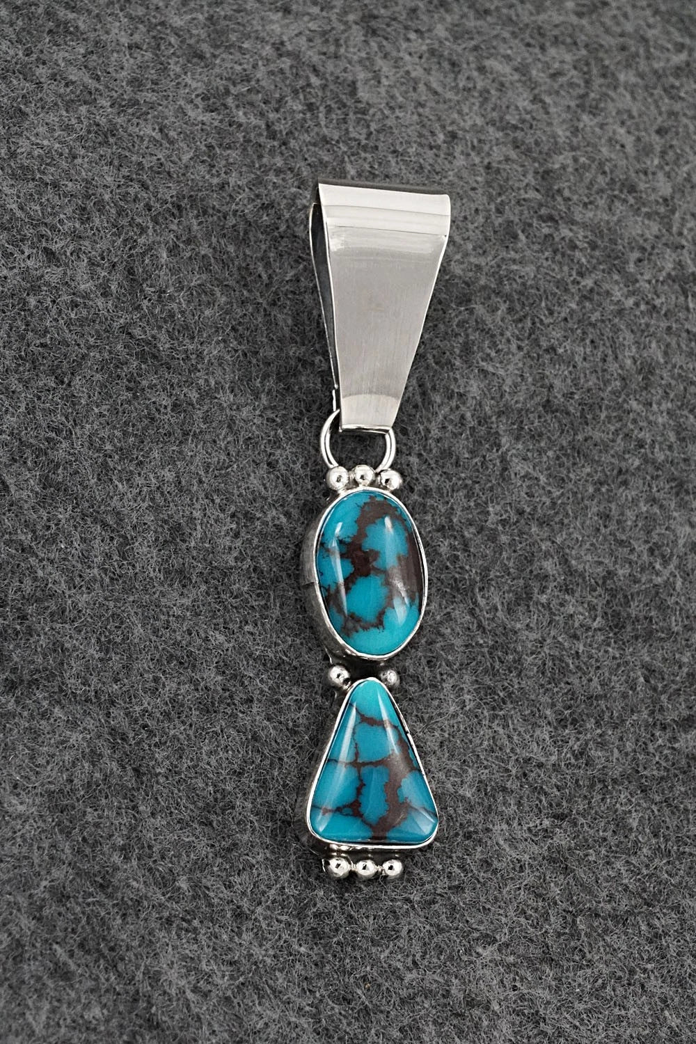 Turquoise & Sterling Silver Pendant - Rena Begay