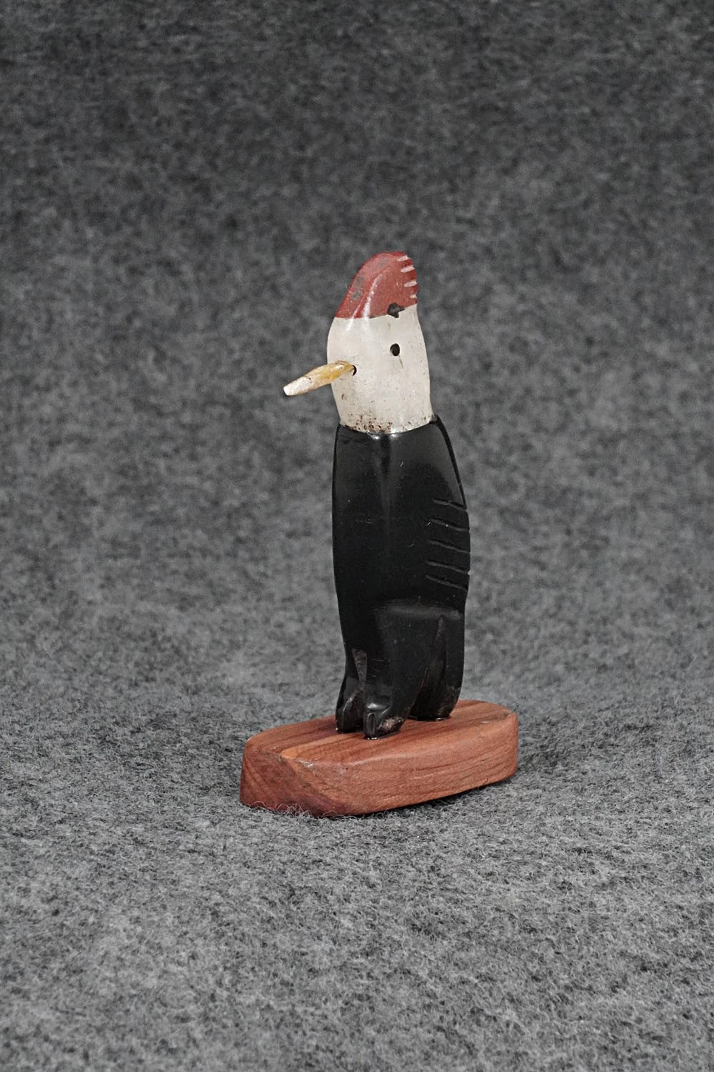 Woodpecker Zuni Fetish Carving - Justin Red Elk