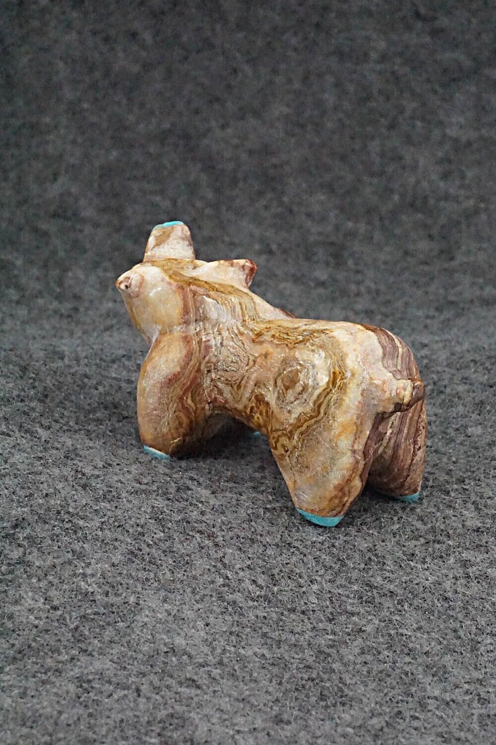 Pig Zuni Fetish Carving - Freddie Leekya