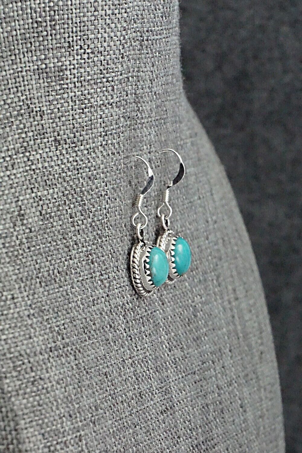 Turquoise & Sterling Silver Earrings - Sharon McCarthy