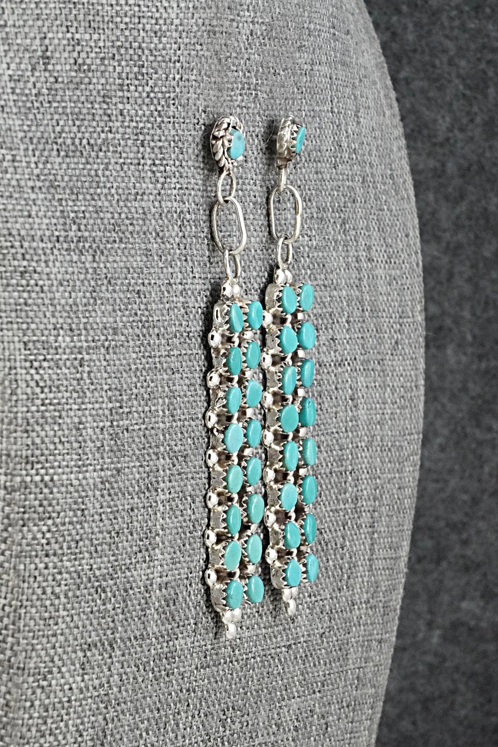 Turquoise & Sterling Silver Earrings - Jean Paisano
