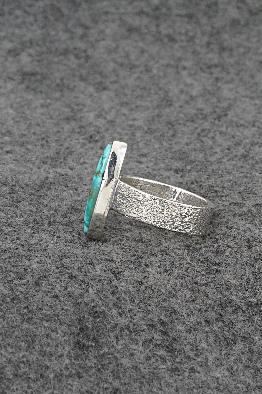 Turquoise & Sterling Silver Ring - Cody Noble - Size 10.5
