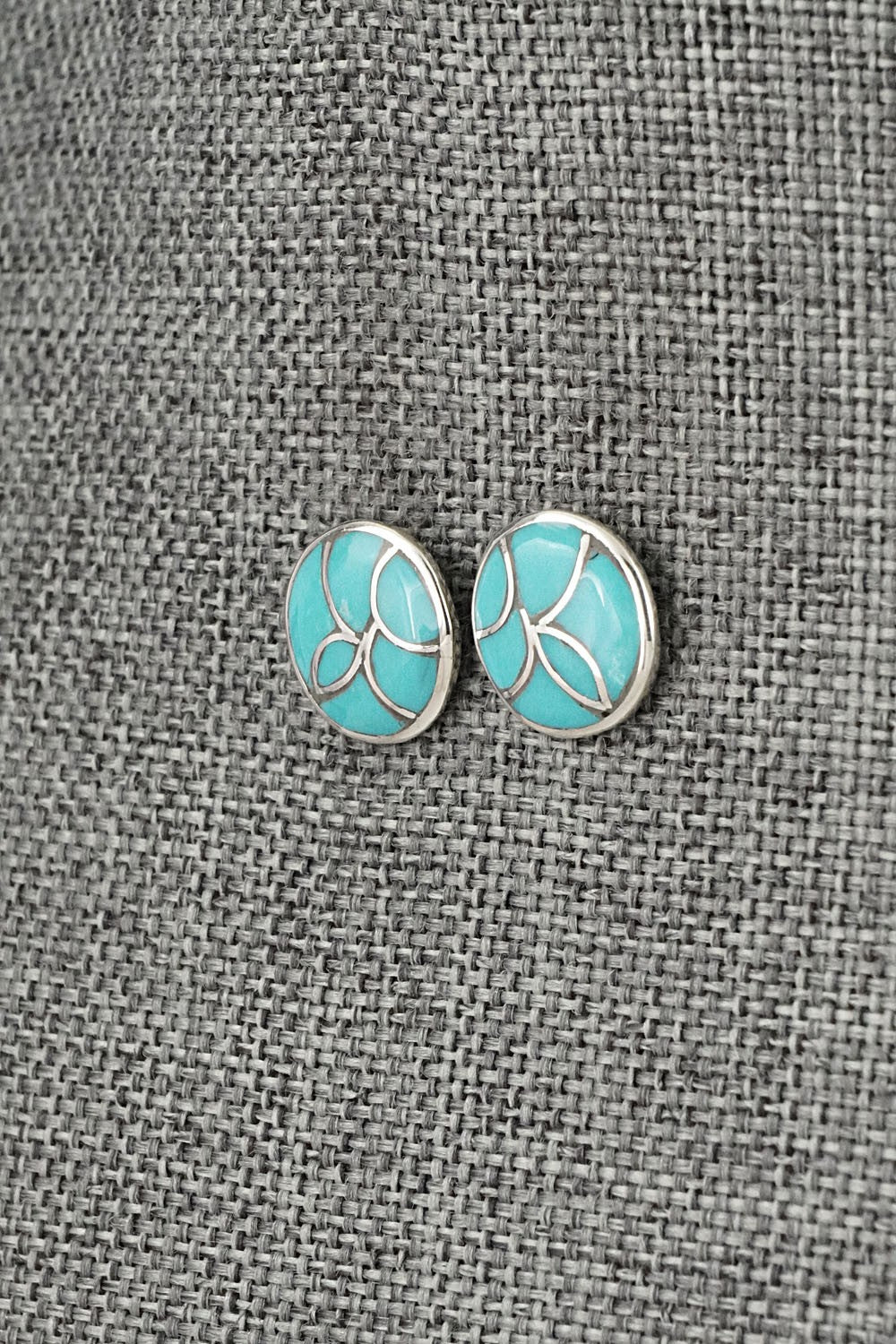Turquoise & Sterling Silver Earrings - Orena Leekya