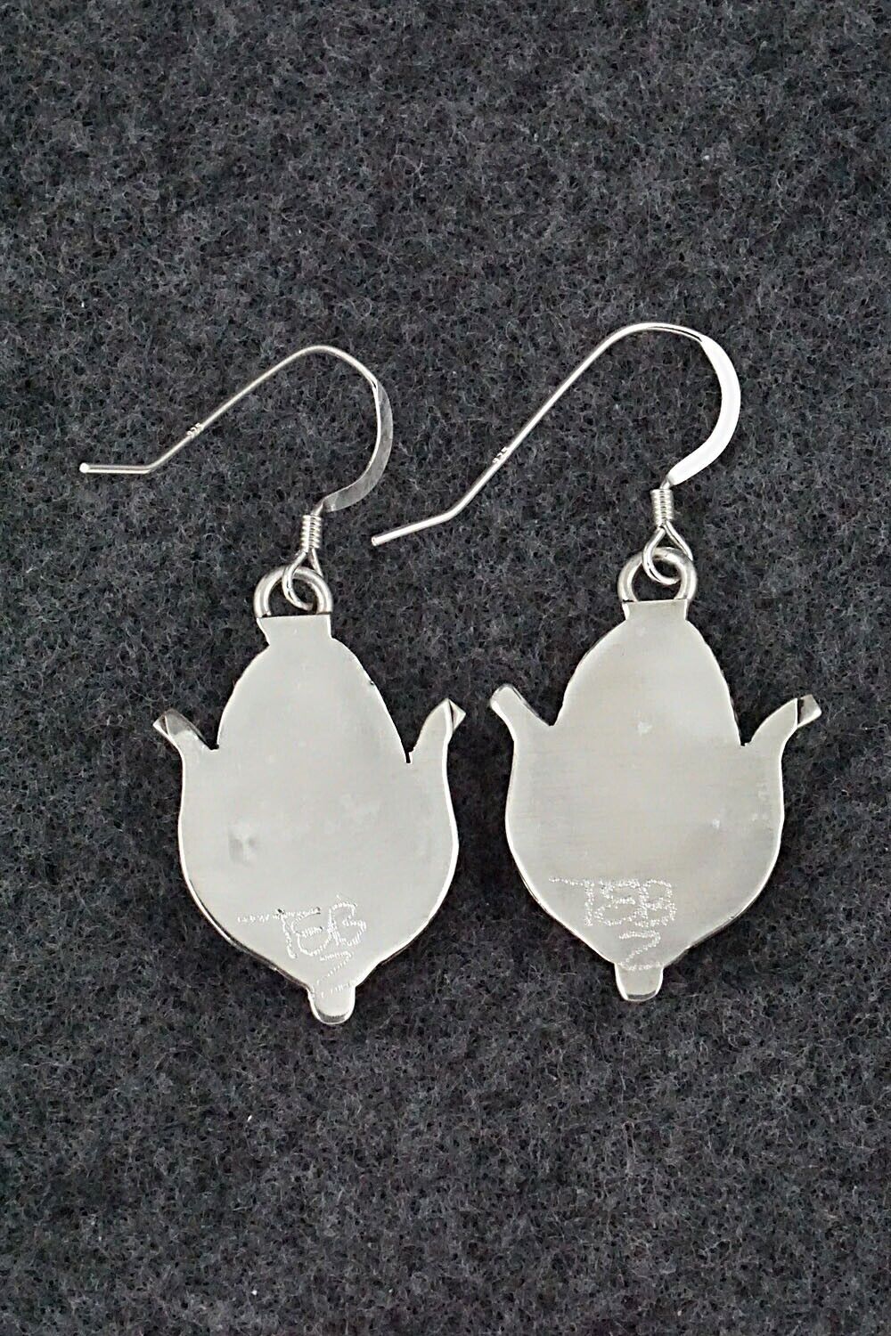 Turquoise & Sterling Silver Earrings - Tracy Bowekity