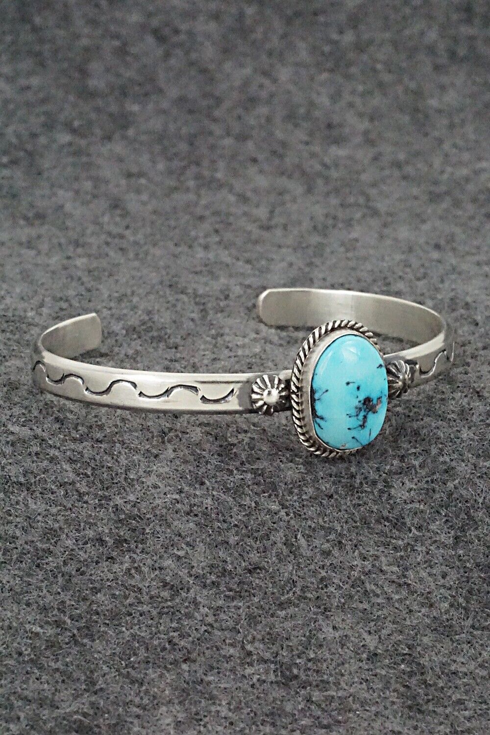 Turquoise & Sterling Silver Bracelet - Samuel Yellowhair