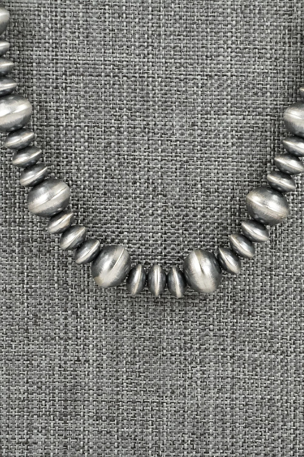 Sterling Silver Navajo Pearl Necklace 22" - Crystal Haley