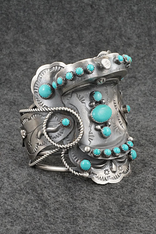 Turquoise & Sterling Silver Bracelet - Tim Yazzie
