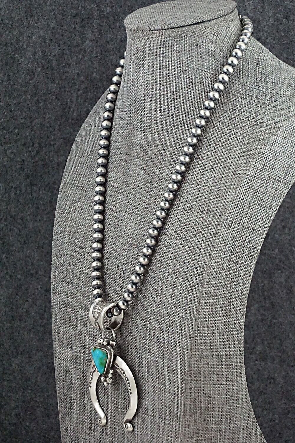 Turquoise & Sterling Silver Necklace - Samuel Yellowhair