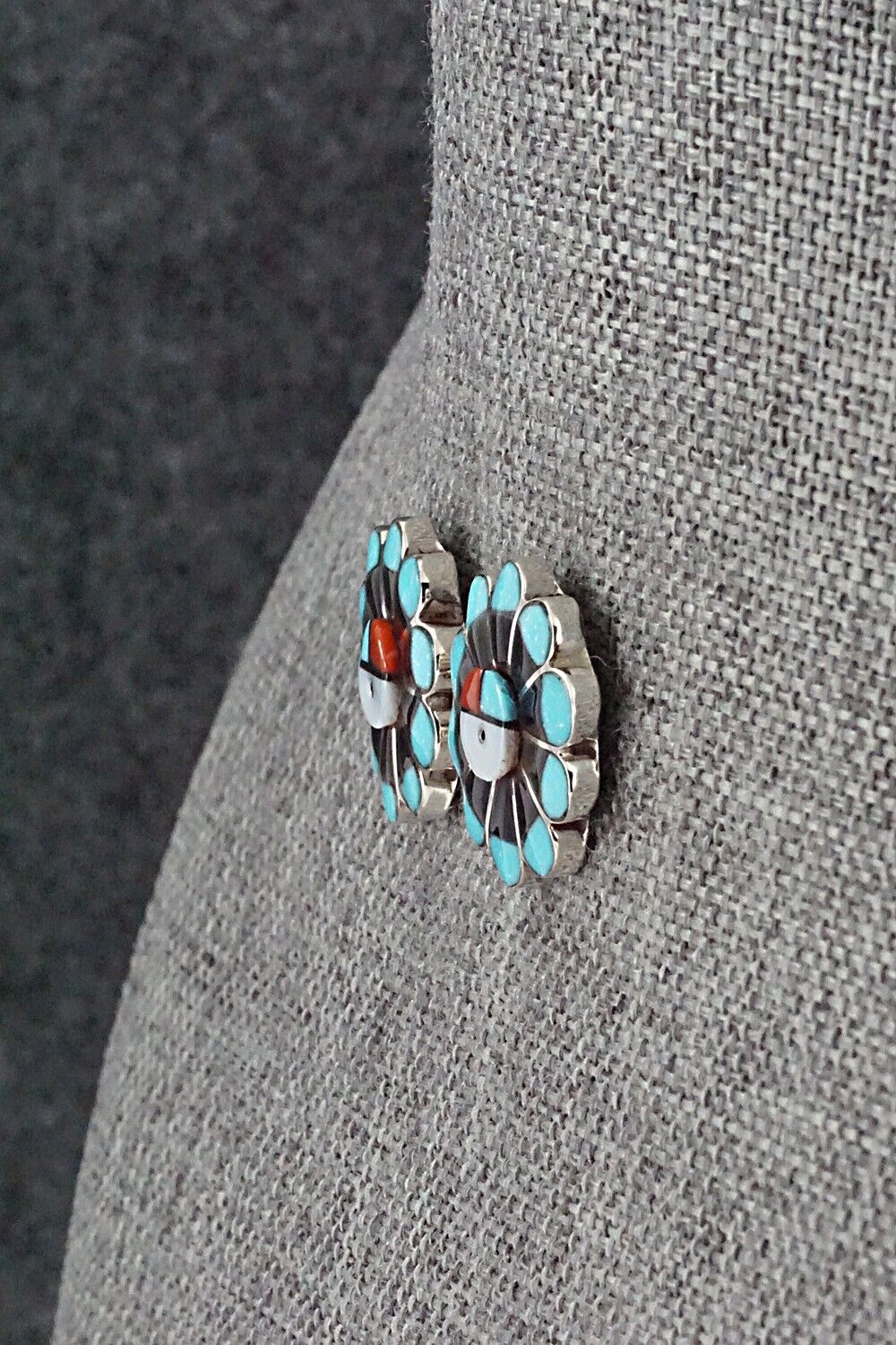 Multi Stone & Sterling Silver Earrings - Janice Lalio