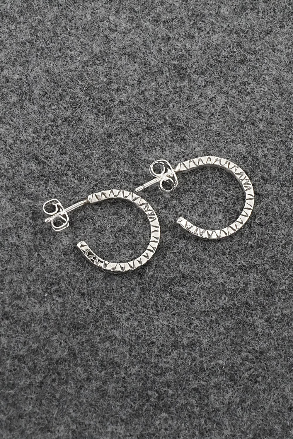 Sterling Silver Hoop Earrings - Elaine Tahe