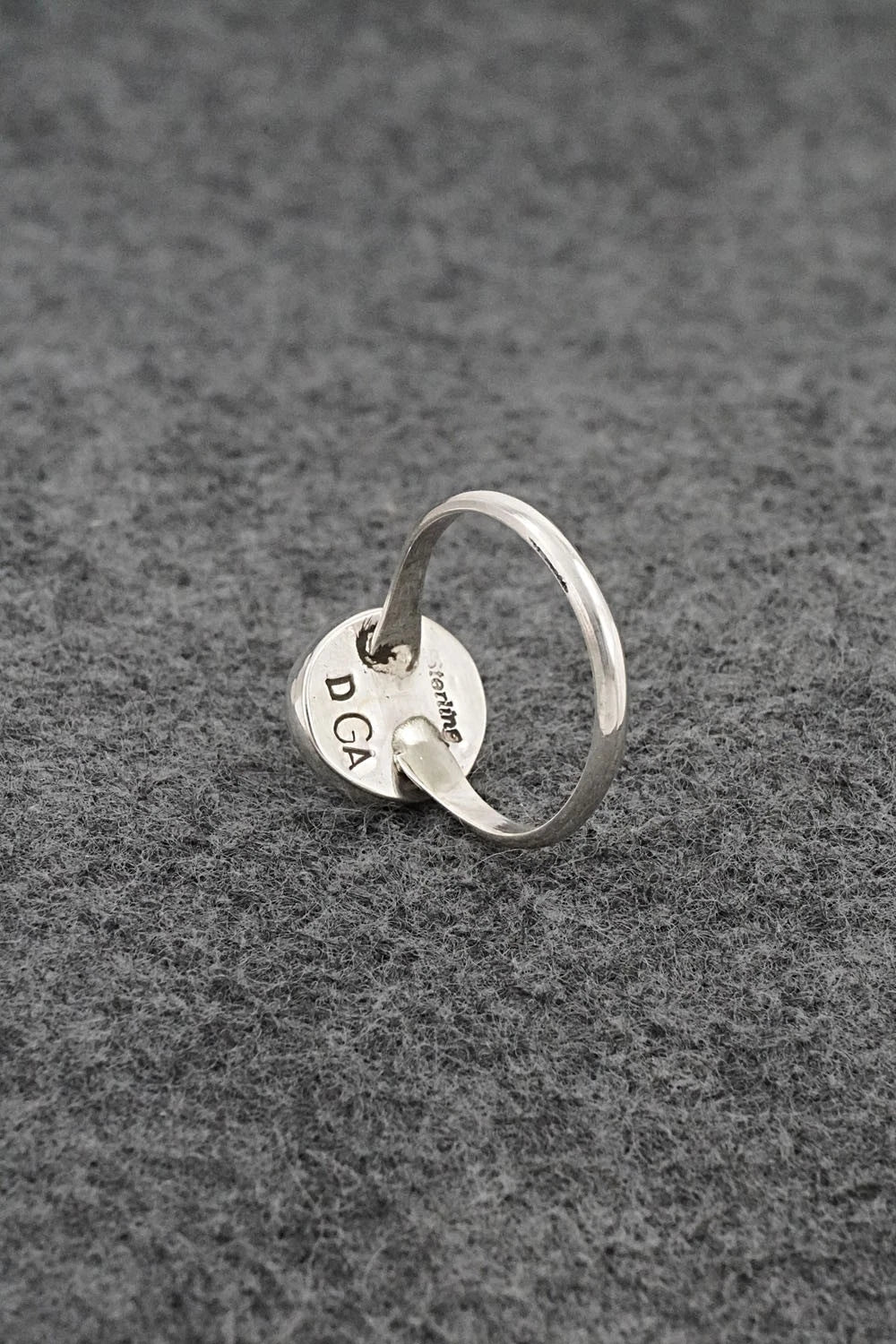 Turquoise & Sterling Silver Ring - Darius Arviso - Size 7.5