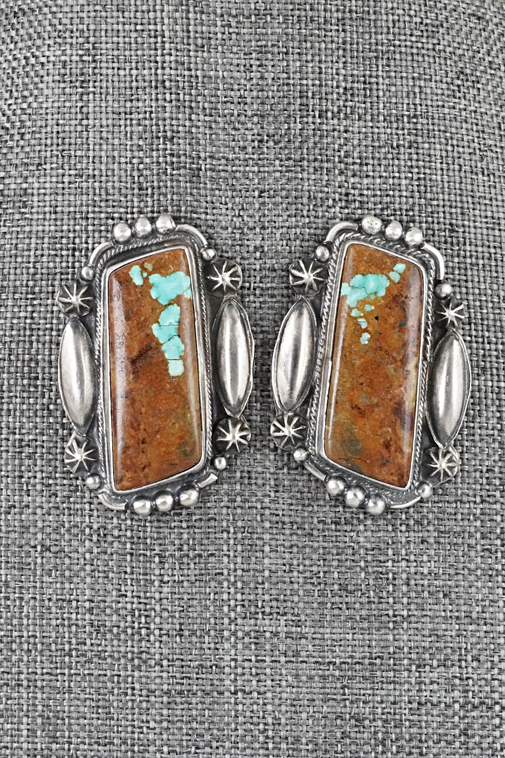 Turquoise & Sterling Silver Necklace and Earrings Set - Bob Becenti