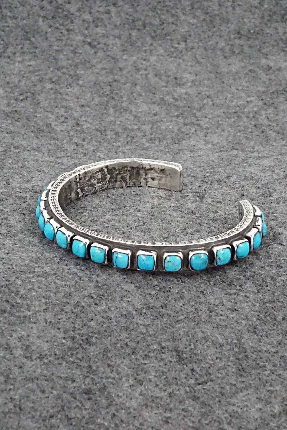 Turquoise & Sterling Silver Bracelet - Ernest Rangel