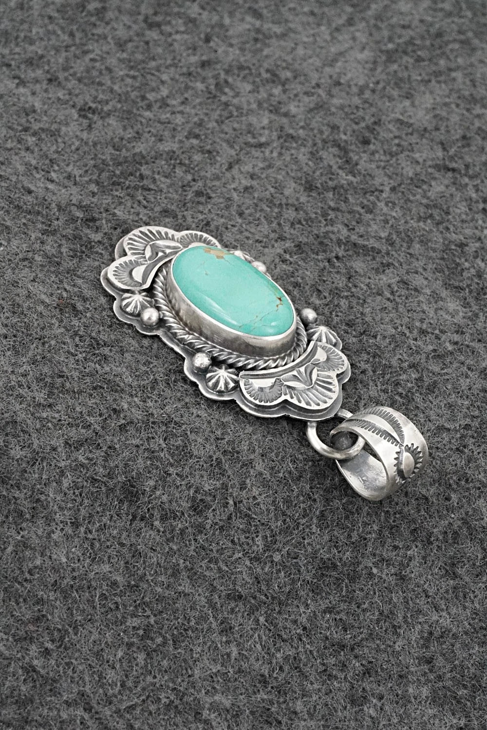 Turquoise & Sterling Silver Pendant - Randy Boyd